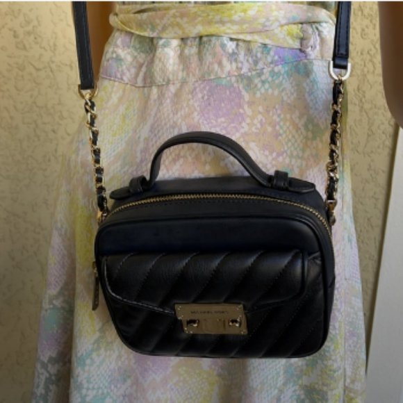 Michael Kors Small Rose Top Handle Leather Satchel - Picture 9 of 16